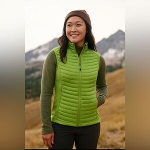 Eddie Bauer First Ascent 800 Stormdown Vest Green M